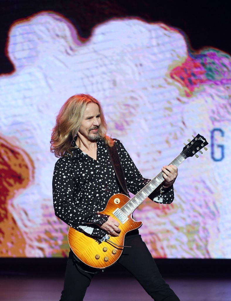 LAS VEGAS, NEVADA - JANUARY 20: Recording artist Tommy Shaw of Styx performs during a two-act concert at The Pearl concert theater at Palms Casino Resort on January 20, 2019 in Las Vegas, Nevada. (Photo by Ethan Miller/Getty Images)