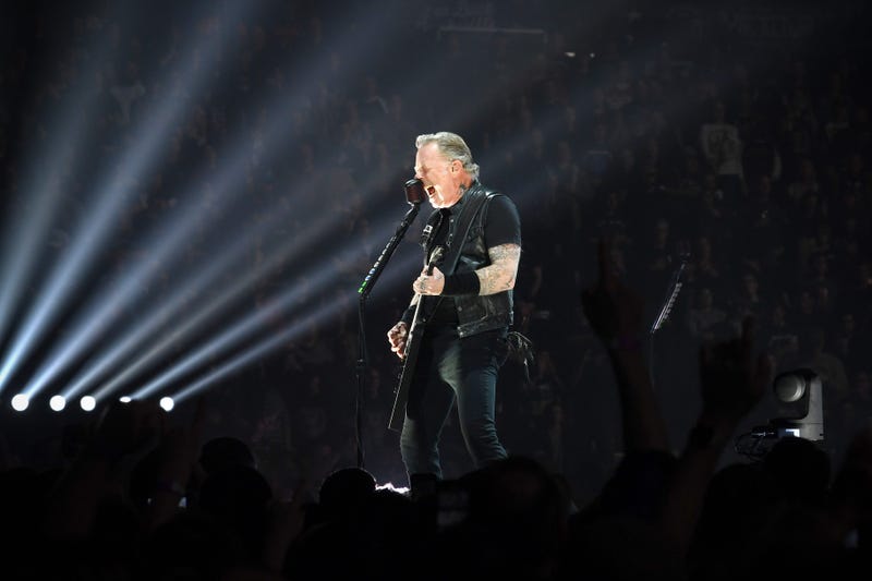 James Hetfield of the band Metallica performs at Bridgestone Arena on January 24, 2019 in Nashville, Tennessee. 