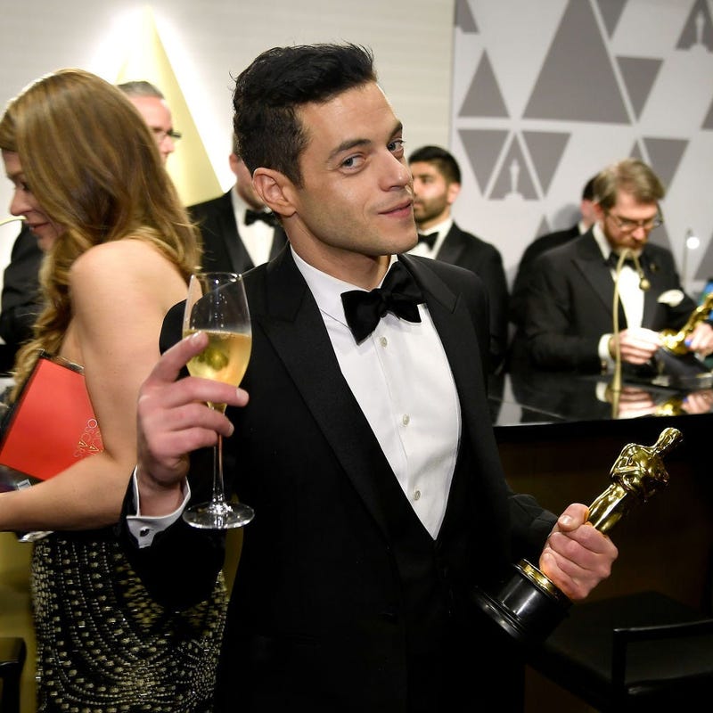 HOLLYWOOD, CALIFORNIA - FEBRUARY 24: (EDITORS NOTE: Retransmission with alternate crop.) Rami Malek attends the 91st Annual Academy Awards Governors Ball at Hollywood and Highland on February 24, 2019 in Hollywood, California. (Photo by Kevork Djansezian/