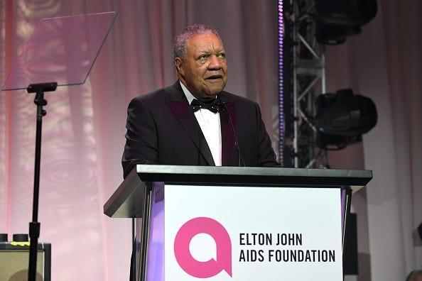 Robb Pitts attends the 27th annual Elton John AIDS Foundation Academy Awards