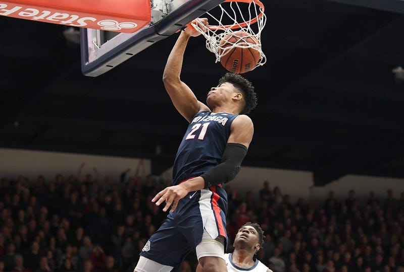 Rui Hachimura dunks on the Saint Mary's Gaels in March 2019