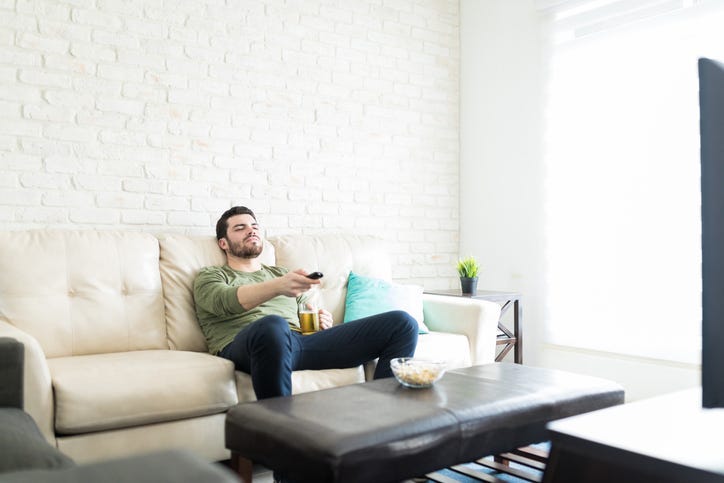 Man Watching TV