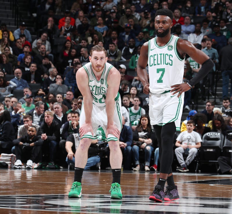 Gordon Hayward and Jaylen Brown