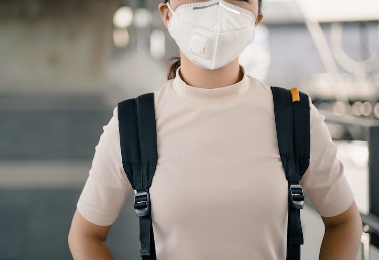 Student, Backpack Surgical Mask