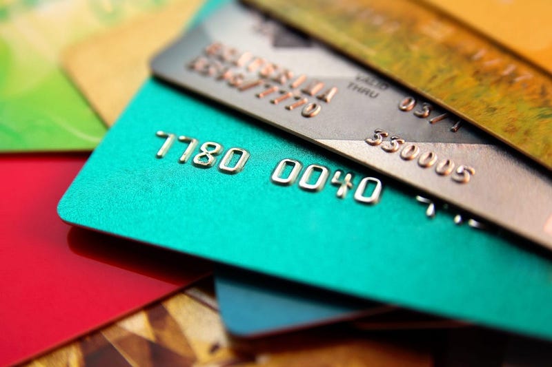 Credit Cards, Debit Cards, Stack, Close Up