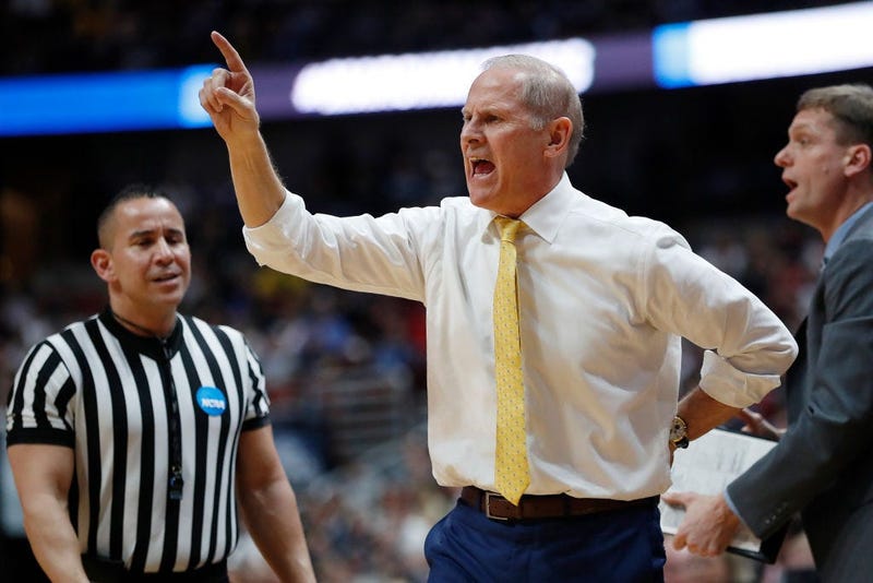 ANAHEIM, CALIFORNIA - MARCH 28: Head coach John Beilein of the Michigan Wolverines reacts during the 2019 NCAA Men's Basketball Tournament West Regional game against the Texas Tech Red Raiders at Honda Center on March 28, 2019 in Anaheim, California. (Pho