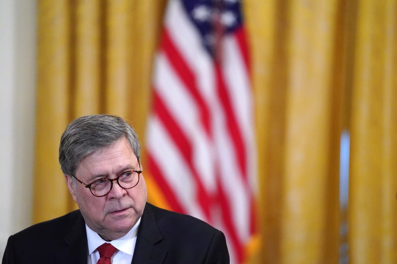 U.S. Attorney General William Barr attends a First Step Act celebration in the East Room of the White House April 01, 2019 in Washington, DC.