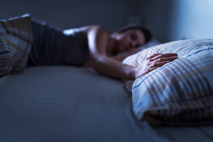 sleeping alone
