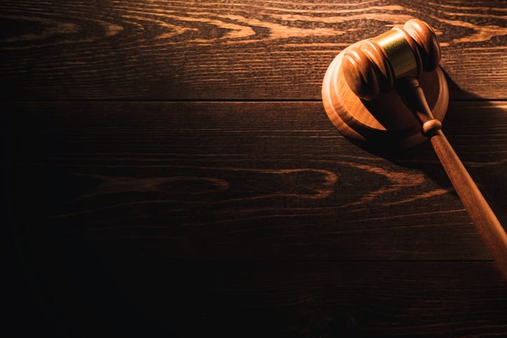 A gavel 