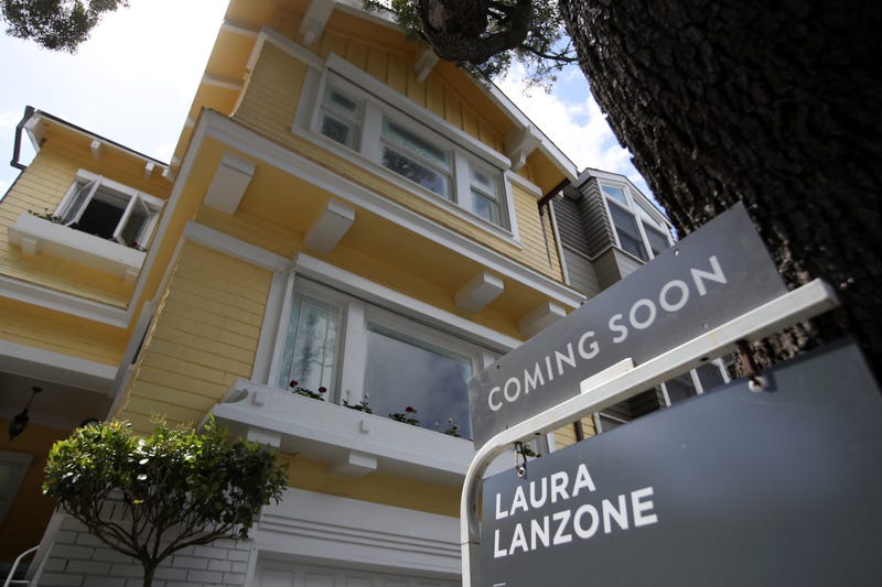A sign is posted in front of a home that is going to be listed for sale on April 16, 2019 in San Francisco.