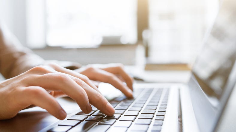 Typing on computer