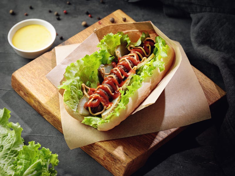 Veggie hot dog