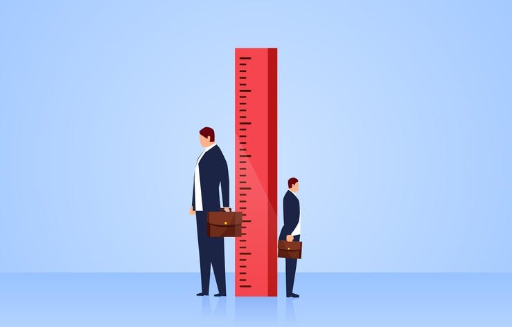 Man Growing Tall