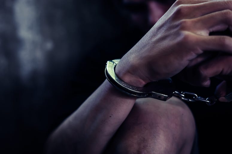 Man, Jail, Handcuffs