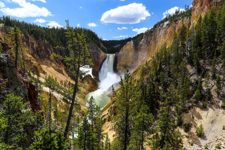 Yellowstone, Lower Falls, Waterfall