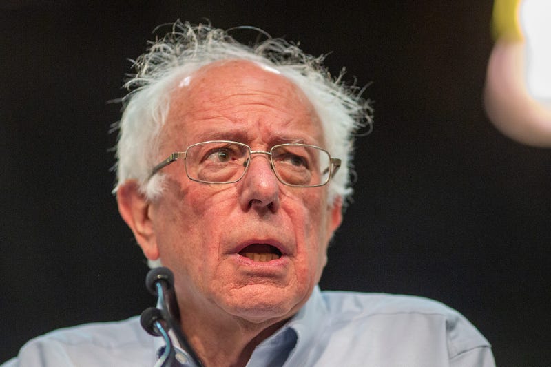 PASADENA, CA - MAY 31: Sen. Bernie Sanders appears at a campaign rally at the Pasadena Convention Center on May 31, 2019 in Pasadena, California. Sanders and three other candidates for the 2020 Democratic presidential nomination - Sen. Kamala Harris, Juli