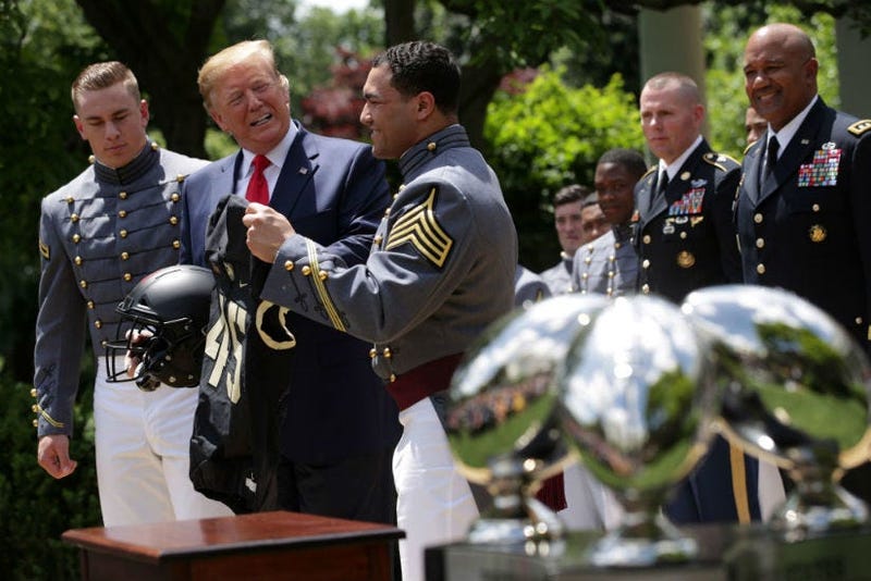 Trump considering waiver for service academy athletes to play pro sports.