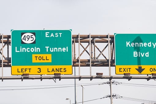 Toll lincoln tunnel