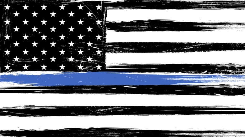 Thin Blue Line Flag