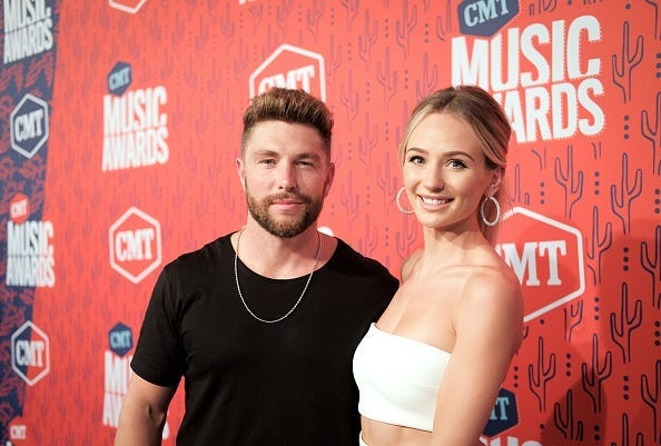 Chris Lane and Lauren Bushnell