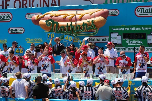 Nathan's hot dog eating contest