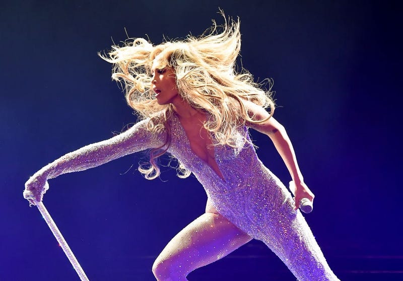 INGLEWOOD, CALIFORNIA - JUNE 07: Jennifer Lopez performs onstage during the It's My Party Tour at The Forum on June 07, 2019 in Inglewood, California. (Photo by Kevin Winter/Getty Images for ABA)