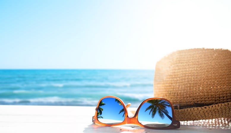 Picture showing beach vacation