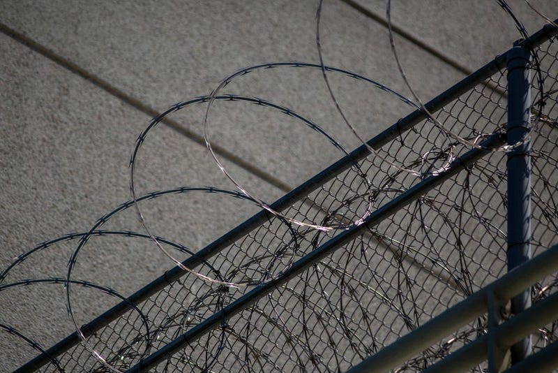 Razor Wire at Metropolitan Detention Center, Los Angeles