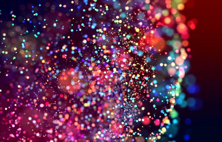 Glitter, Sparkles, Dark Background