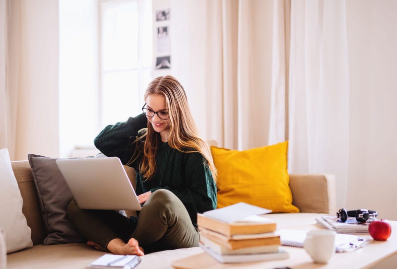 Woman on computer