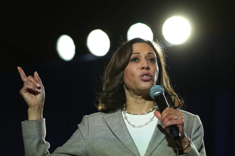 Democratic presidential candidate U.S. Sen. Kamala Harris (D-CA) speaks during the AARP and The Des Moines Register Iowa Presidential Candidate Forum on July 16, 2019 in Bettendorf, Iowa.
