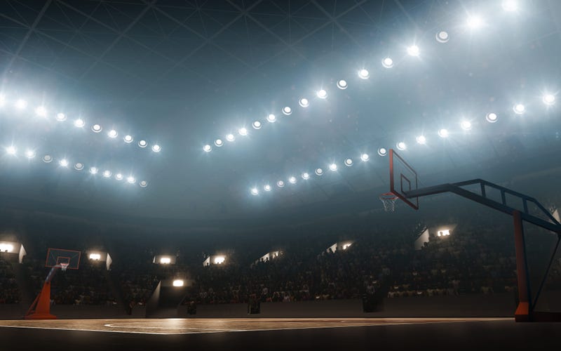 Empty Stadium Basketball