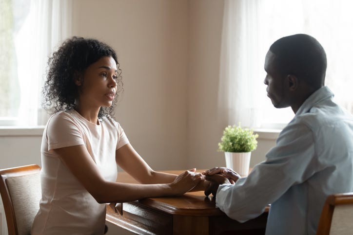couple having discussion