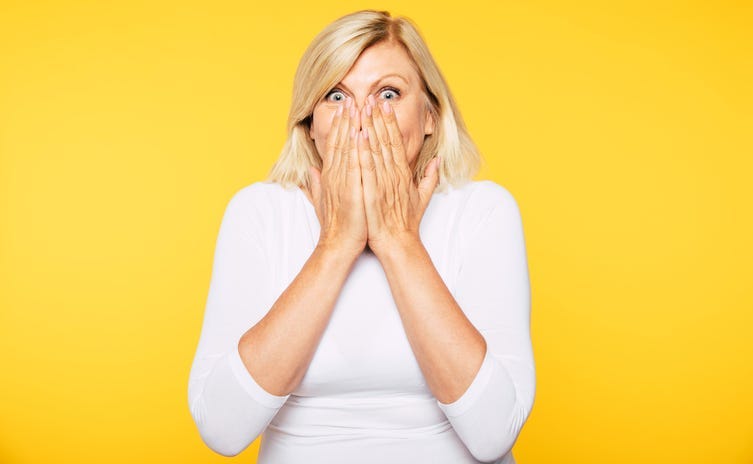 Shocked woman