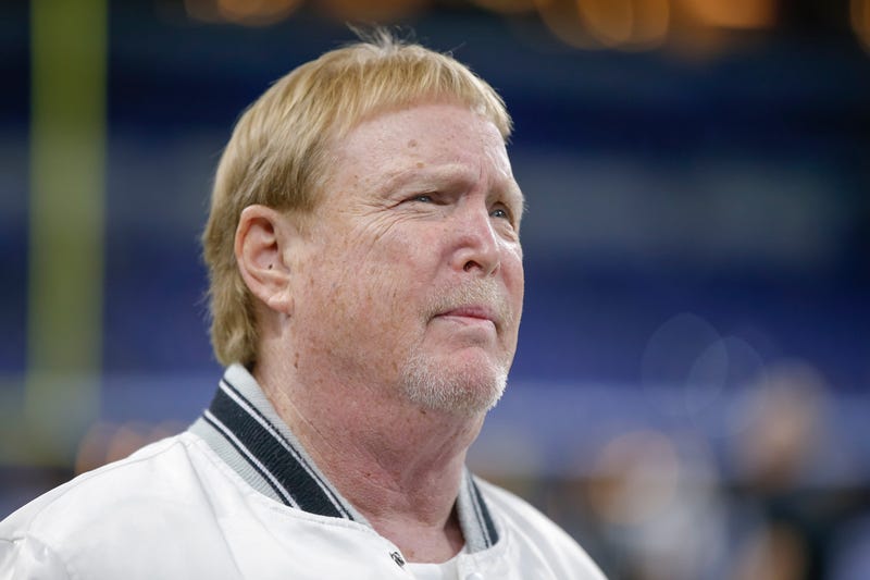 Oakland Raiders owner Mark Davis is seen before the game against the Indianapolis Colts at Lucas Oil Stadium on September 29, 2019 in Indianapolis, Indiana.