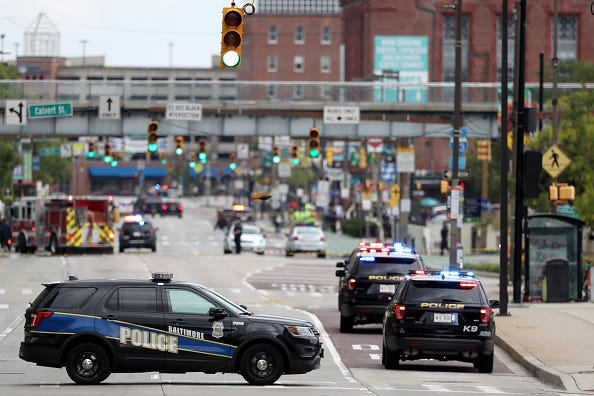 Baltimore police car