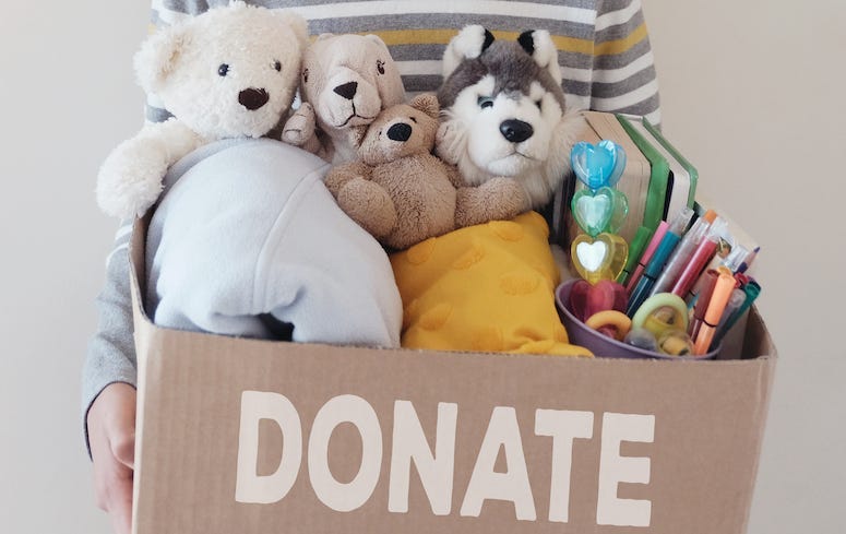 Toys, Donation, Box, Stuffed Animals, Donate