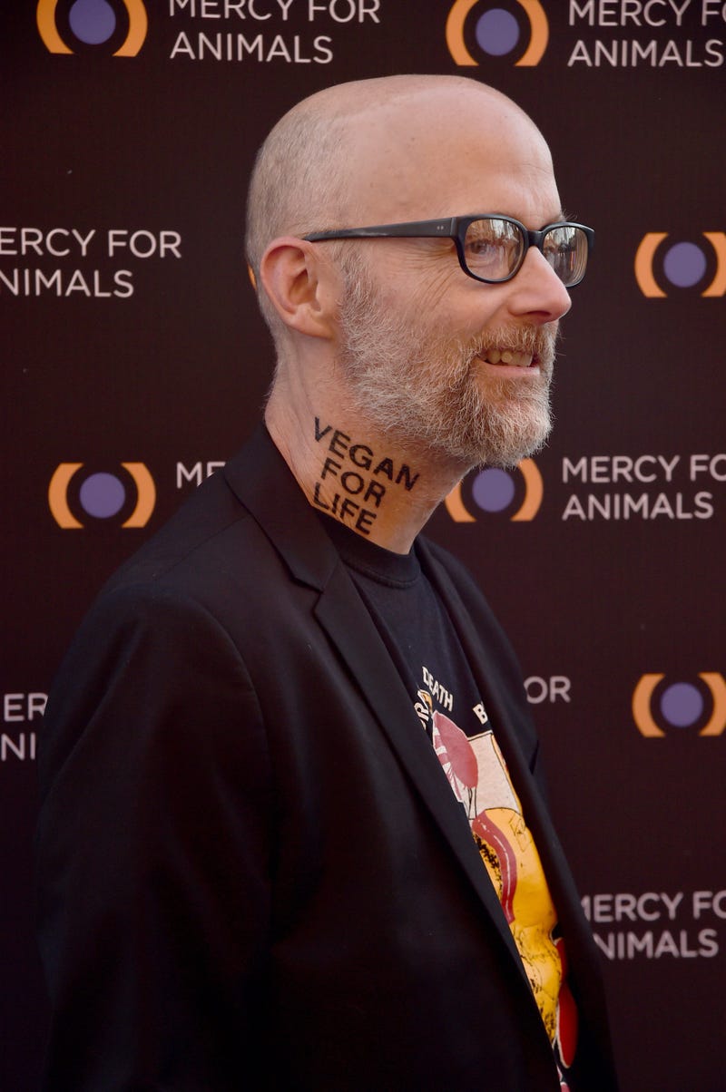 Moby and his new neck tattoo