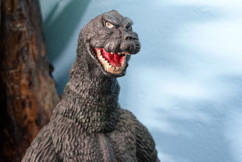 Godzilla, Plastic Toy, Close Up
