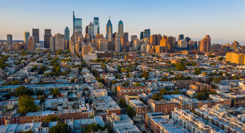 View of Philadelphia Skyline from South Philadelphia