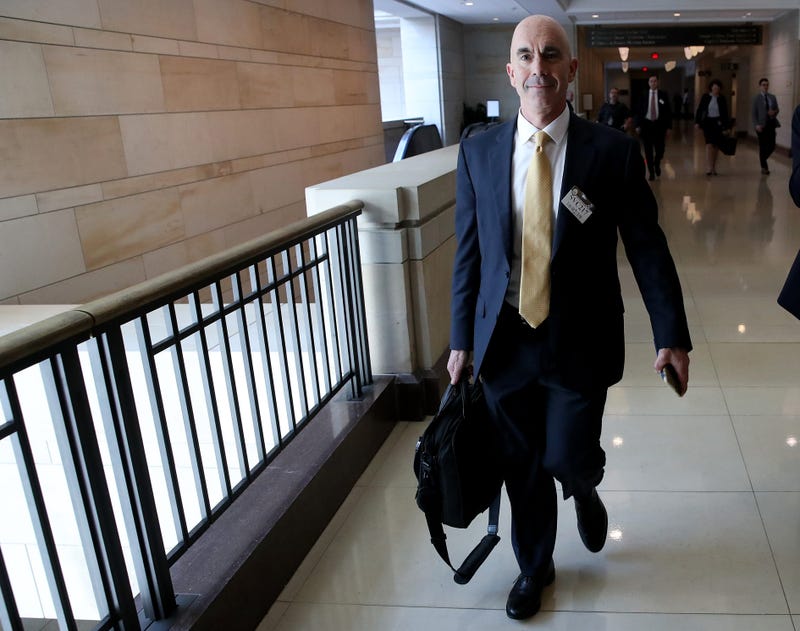 U.S. State Department Inspector General Steve Linick departs the U.S. Capitol October 02, 2019 in Washington, DC.