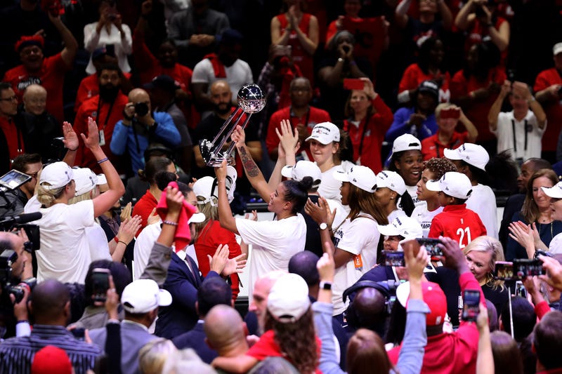 The Washington Mystics are celebrating their 2019 championship.
