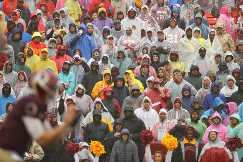 Photos: Rain turns FedEx Field into swamp