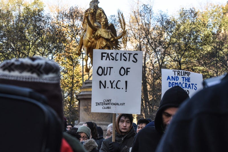 Antifa Proud Boys Trump Tower