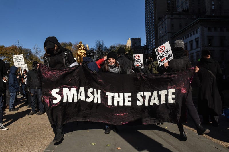 Antifa Proud Boys Trump Tower