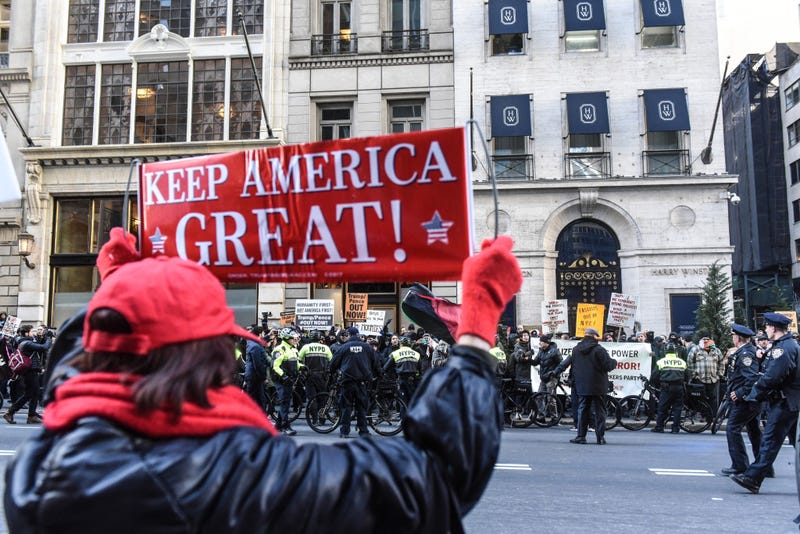 Antifa Proud Boys Trump Tower