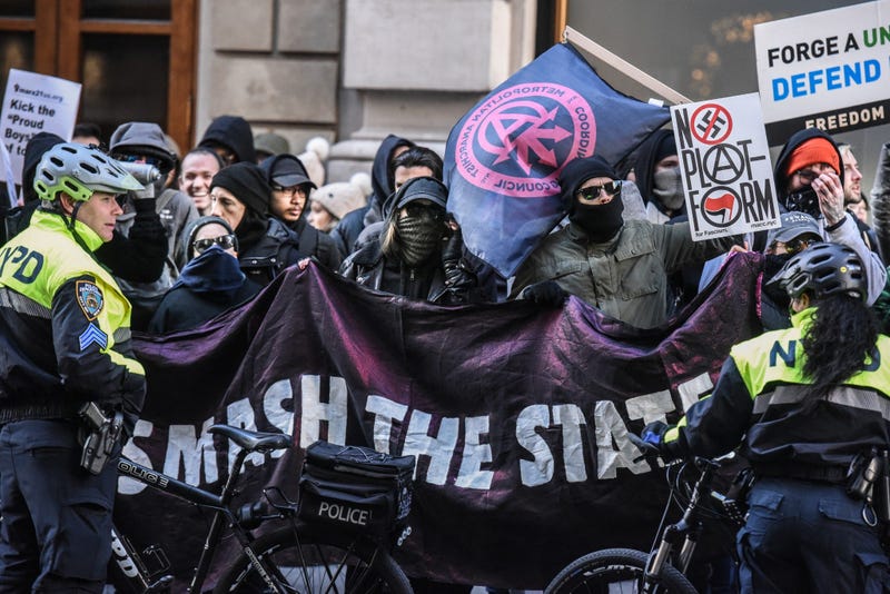 Antifa Proud Boys Trump Tower