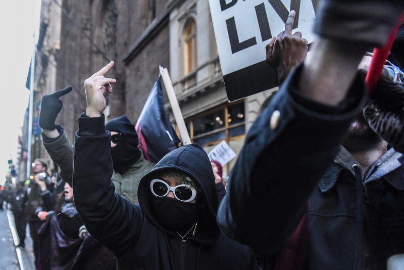 Antifa Proud Boys Trump Tower