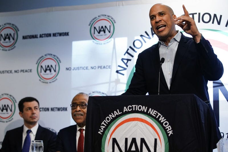 U.S. Democratic presidential candidate Sen. Cory Booker (D-NJ) speaks at the National Action Networks Southeast Regional Conference on November 21, 2019 in Atlanta, Georgia. 