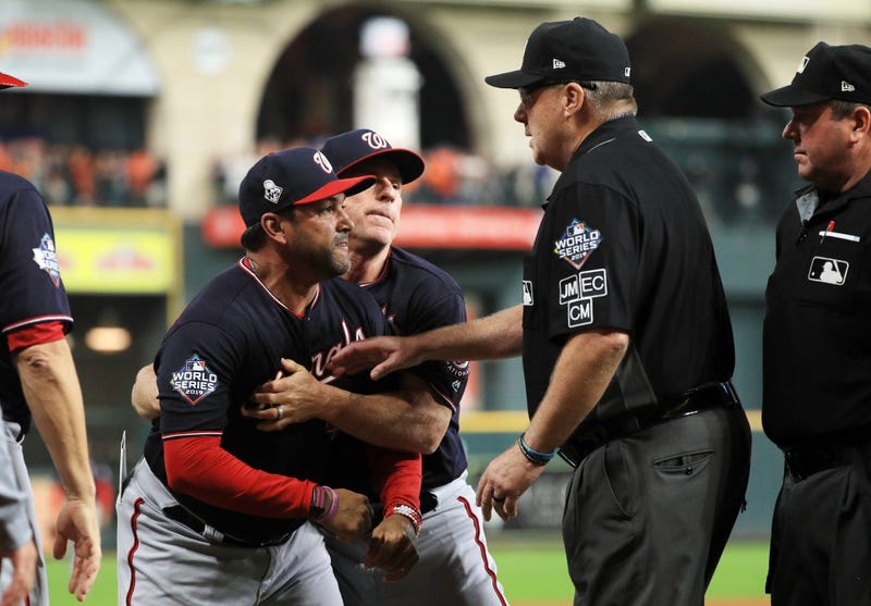 Best pictures of World Series umpire controversy, Dave Martinez ejection